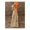 Piramit Bambu Çubuk Fener / Mumluk Şamdan 38 cm