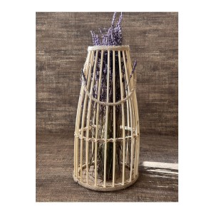 Bambu Çubuk Güğüm Model Halatlı Dekoratif Vazo 35 Cm