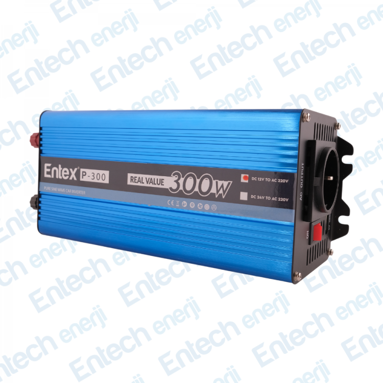 12 V Volt 300 W Watt Tam Saf Sinus Solar İnverter 220 Çevirici İnvertör Dönüştürücü