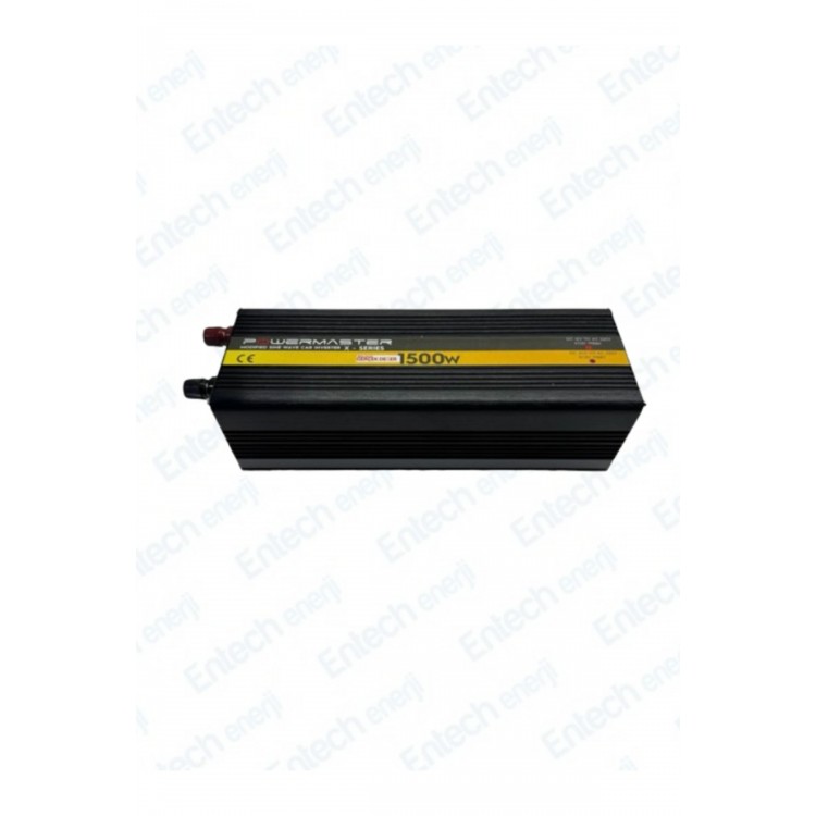 24 V Volt 1500 W Watt Modifiye Sinus İnverter İnvertör 24-220 V Çevirici Dönüştürücü Dijital Ekranlı