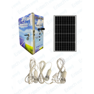 Entech Enerji Solar Box Güneş Enerjili Aydınlatma ve Telefon Şarjı Seti Hazır Solar Paket Sistem