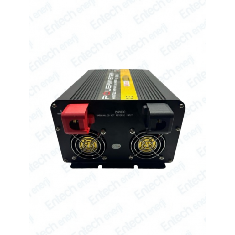 24 V Volt 2000 W Watt Modifiye Sinus İnverter İnvertör 24-220 V Çevirici Dönüştürücü Dijital Ekranlı