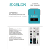 Exelon 48 V Volt 6200 W Watt 6.2 kW MPPT Tam Sinus Akıllı İnverter 220 Volt Çevirici İnvertör