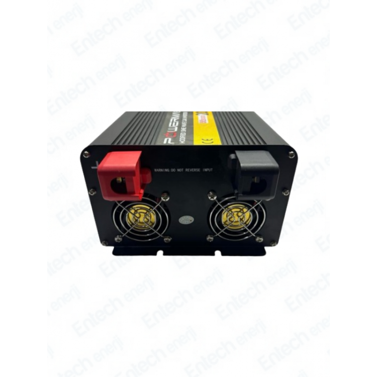 12V Volt 2.5kW 2500W Watt Modifiye Sinus İnverter 220 Çevirici İnvertör Dijital Ekranlı Dönüştürücü