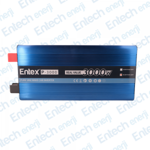 Entex 24 V Volt 3kW 3000 W Watt Tam Sinus Solar İnverter 220 Çevirici İnvertör Dijital Ekranlı Dönüştürücü
