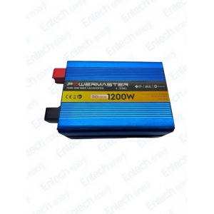 12 V Volt 1200 W Watt Tam Sinus İnverter İnvertör 12-220 V Çevirici Dönüştürücü Dijital Ekranlı