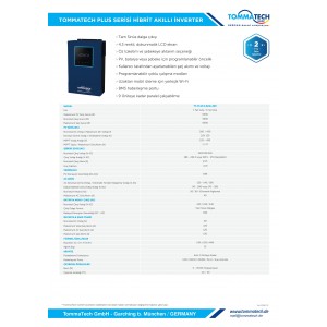 Tommatech 5.6 kW 48 Volt 5600 Watt MPPT Tam Sinüs Akıllı İnverter
