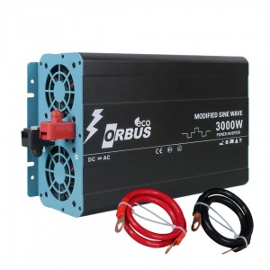 Orbus 12 V Volt 3000 Watt 3 kW Modifiye Sınus İnverter DC-AC Çevirici İnvertör