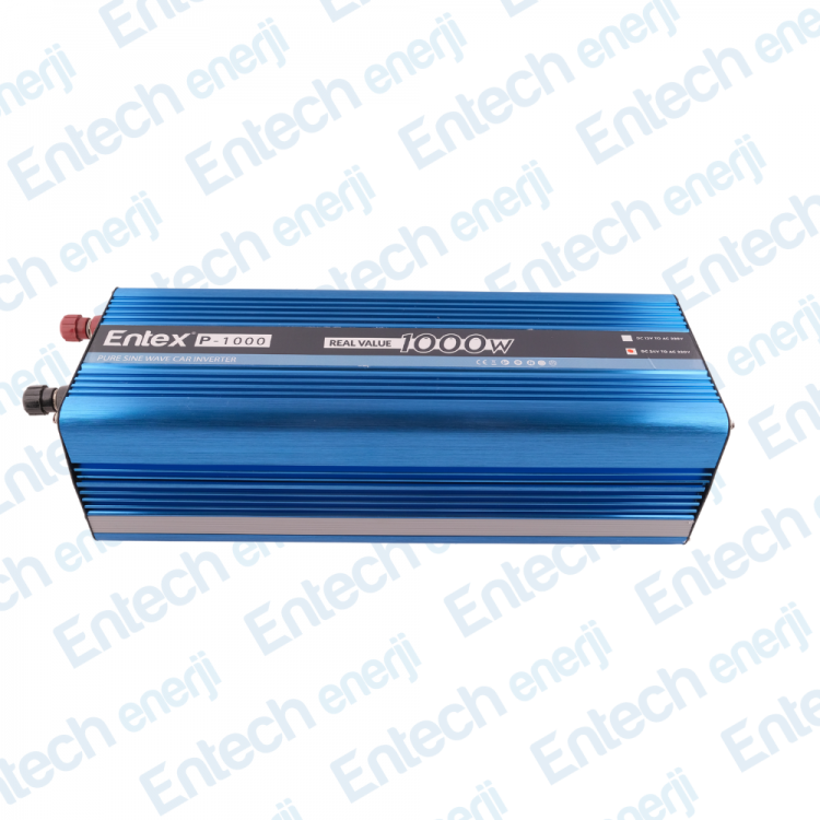 Entex 24 V Volt 1kW 1000 W Watt Tam Sinus Solar İnverter 220 Çevirici İnvertör Dijital Ekranlı Dönüştürücü
