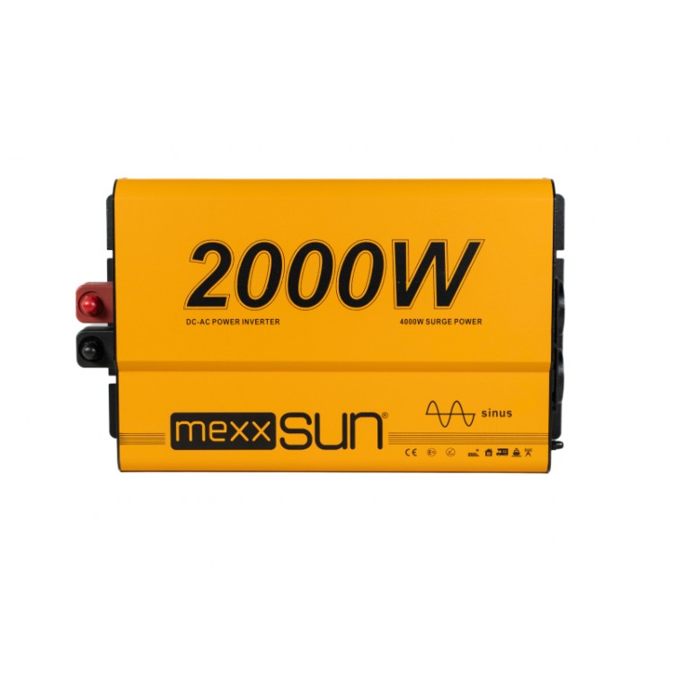 Mexxsun 12 V Volt 2000 W Watt 2 kW Tam Saf Sinüs İnverter İnvertör 220 Çevirici