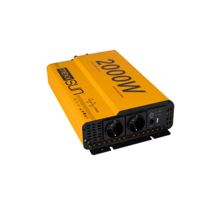 Mexxsun 12 V Volt 2000 W Watt 2 kW Tam Saf Sinüs İnverter İnvertör 220 Çevirici