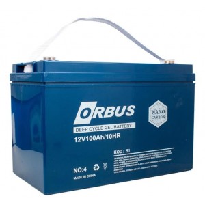 Orbus 12 Volt 100 Amper Nano Karbon Solar Jel Akü
