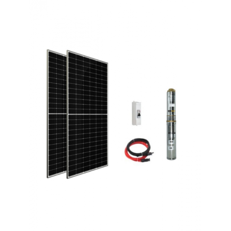 48 V Volt Güneş Enerjili DC Dalgıç Pompa Set Solar Sulama Paket Sistem