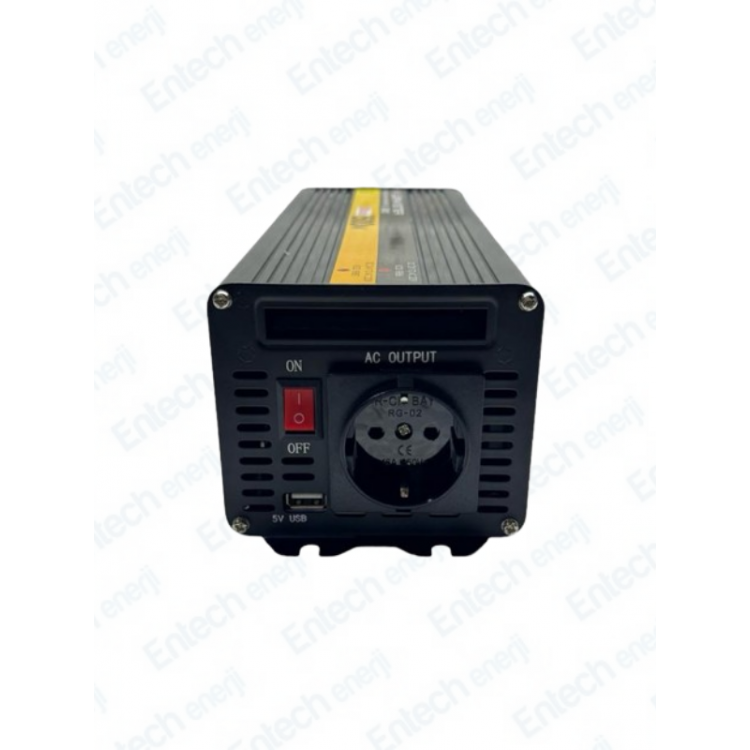 24 V Volt 1500 W Watt Modifiye Sinus İnverter İnvertör 24-220 V Çevirici Dönüştürücü Dijital Ekranlı