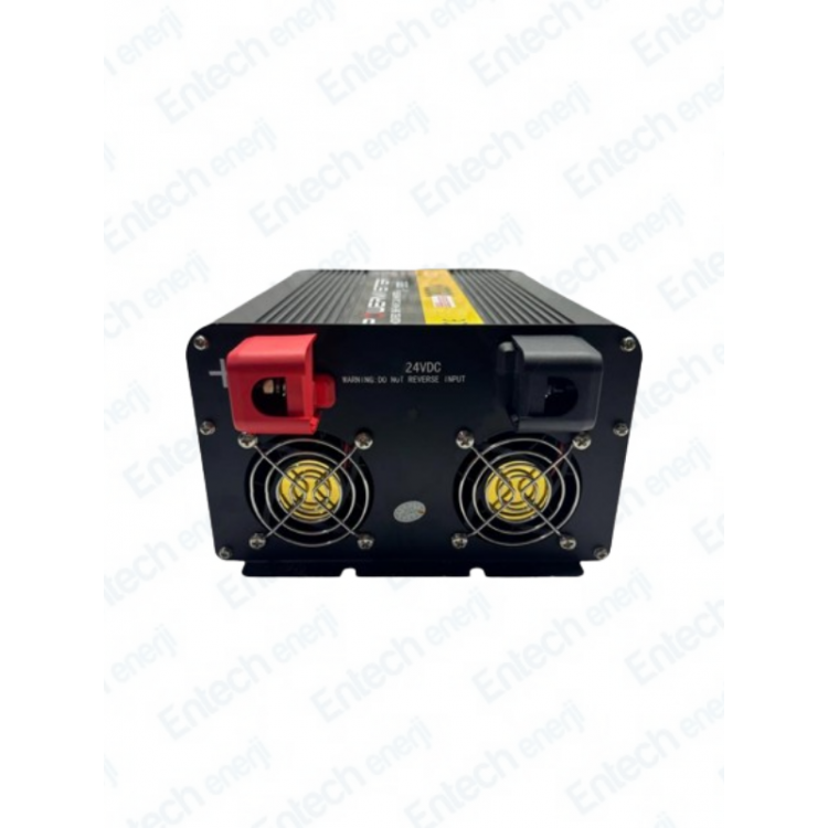 24 V Volt 1800 W Watt Modifiye Sinus İnverter İnvertör 24-220 V Çevirici Dönüştürücü Dijital Ekranlı