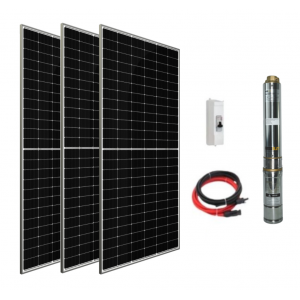 72 V Volt 1.5 HP 1.1 kW 1100 W Watt Dc Kademeli Dalgıç Solar Pompa 1365 Watt Güneş Paneli Solar Sulama Paket Sistem