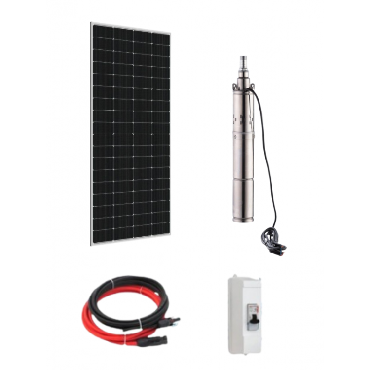 12 V Volt 230 W Watt Güneş Enerjili DC Dalgıç Pompa Set Solar Sulama Paket Sistem