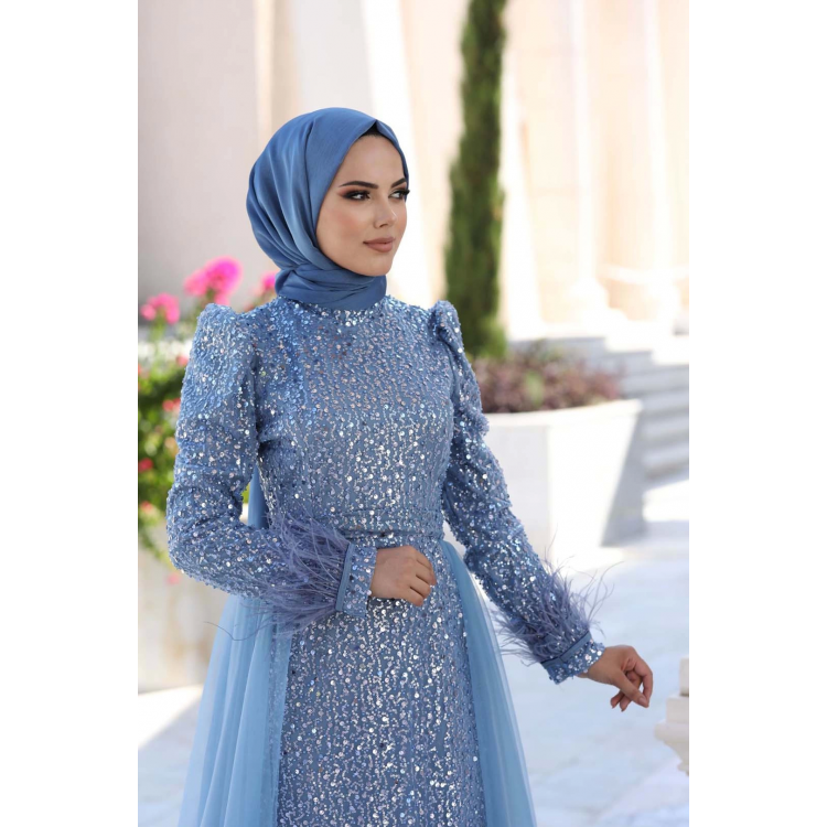 DİLA ABİYE MAVİ