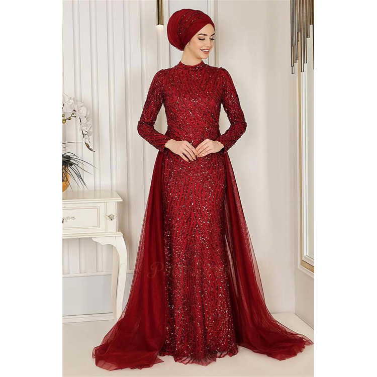 İmren Abiye Bordo