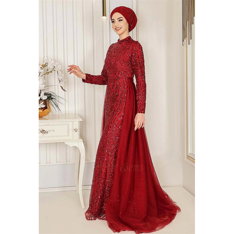İmren Abiye Bordo
