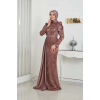MARSİLYA ABİYE KAHVERENGİ