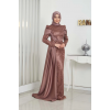MARSİLYA ABİYE KAHVERENGİ