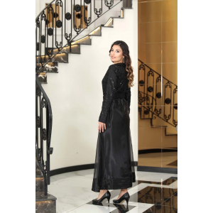 ORKİDE İKİLİ ABAYA TAKIM SİYAH