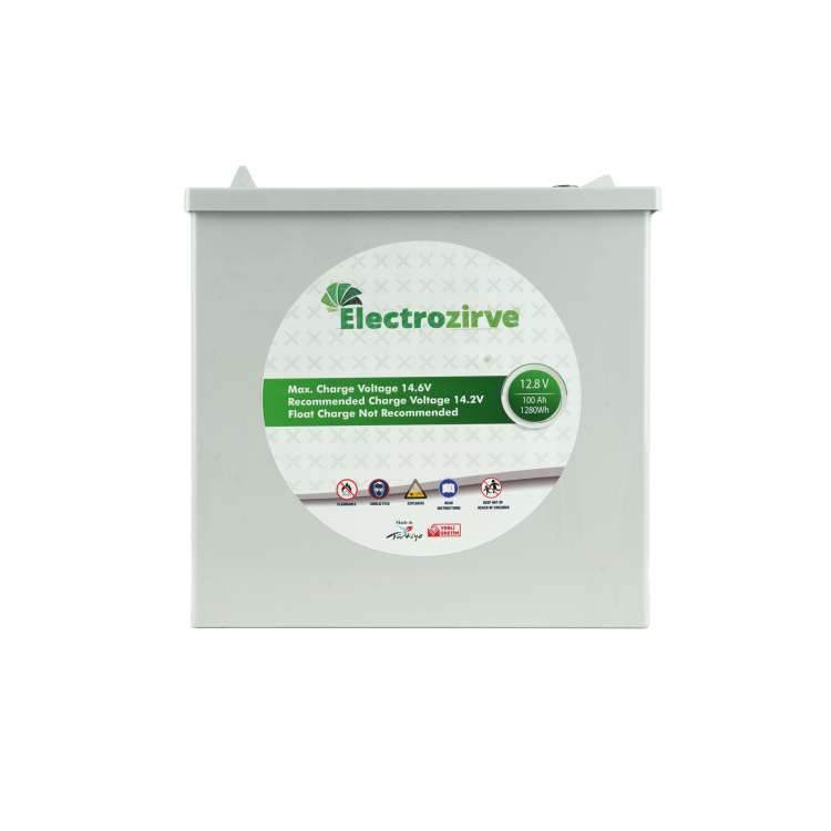 Electrozirve 12.8V 100Ah Lityum Akü (LifePO4)