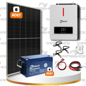Yapı Solar 6.2 Kw 6200 W 220 Volt Hazır L Solar Enerji Paketi