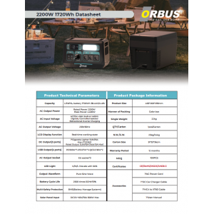Orbus 2200W Taşınabilir Güç Kaynağı – Power Station