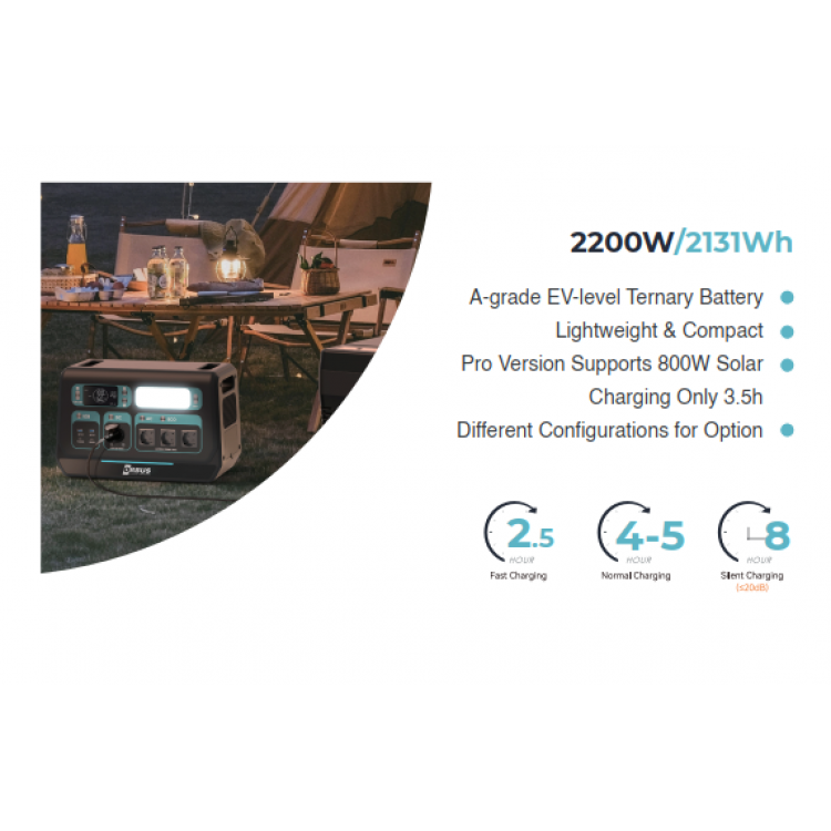 Orbus 2200W Taşınabilir Güç Kaynağı – Power Station
