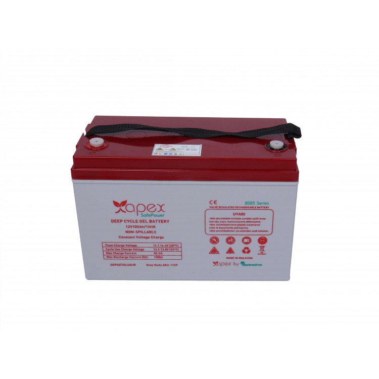 12V 100Ah Safepower Jel Akü Apex
