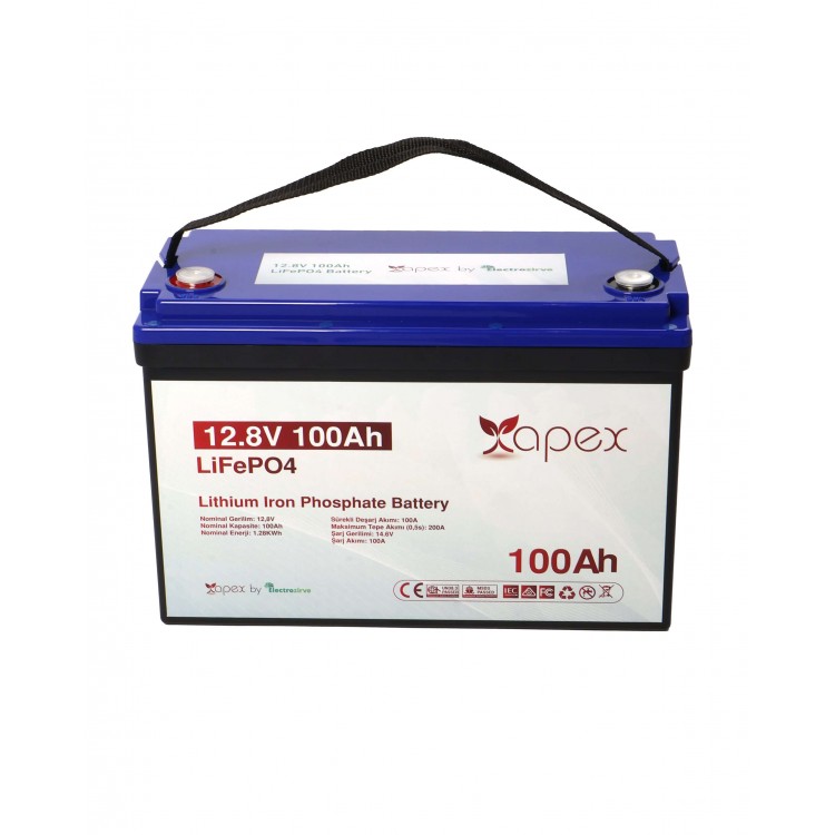 APX-YRO-BOX Apex 12.8V 100Ah Lityum (LiFePO4) Batarya
