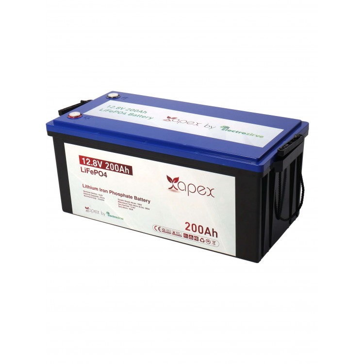 Apex 12.8V 200Ah Lityum Akü (LiFePO4)