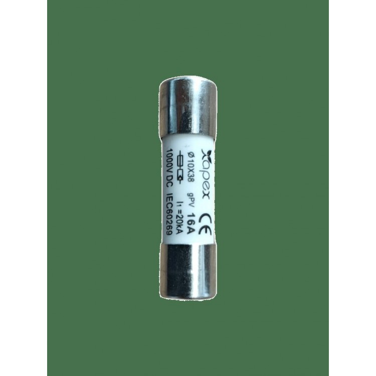 Apex DC Kartuş Sigorta 16A DC 1000V