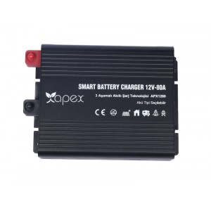 APX1280 Apex 12V 80A Smart Akü Şarj Cihazı