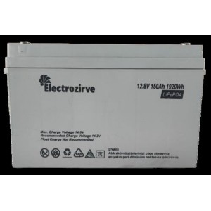 Electro Zirve 12.8V 150Ah Lityum Akü (LifePO4)