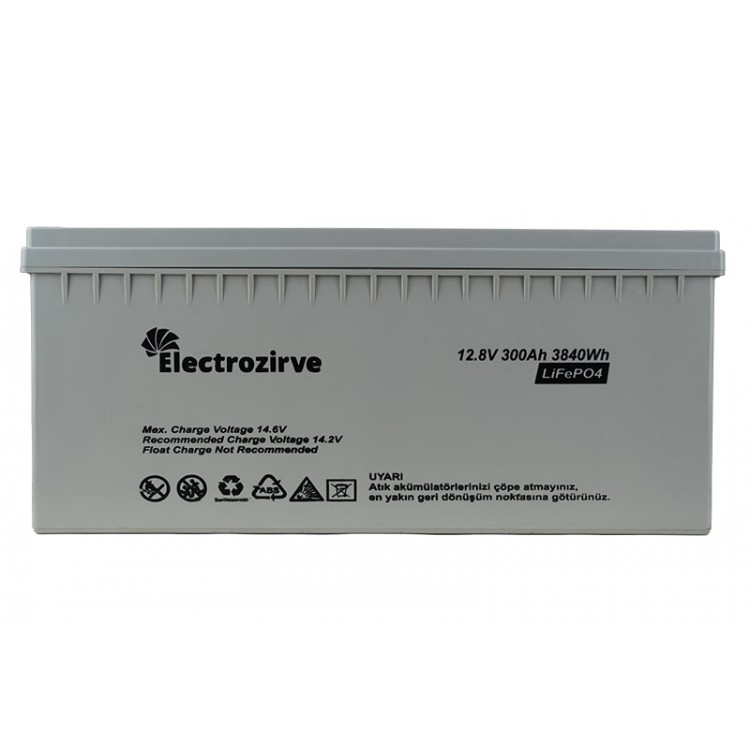 Electro Zirve 12.8V 300Ah Lityum Akü (LifePO4)