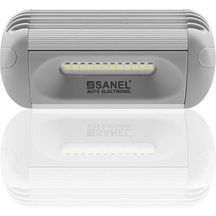 Led Dış 10cm Gri Sanel SMZLS12Q12W