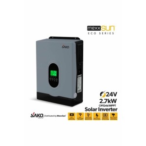 Sako E-sun 24 Volt 2.7 Kw Tam Sinüs Mppt Akıllı İnverter 450 Vdc