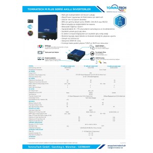 TommaTech MPlus 3.6K 24V MPPT 1Faz Akıllı İnverter Çevirici İnvertör