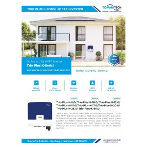 TommaTech Trio Plus K 25.0kW Üç Faz İnverter