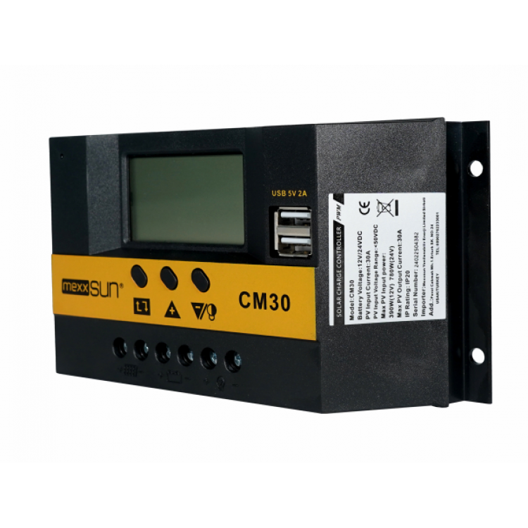 Mexxsun 30A Pwm Şarj Regülatörü 12/24V
