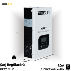 Mexxsun 12/24/48V 60A Mppt Şarj Regülatörü