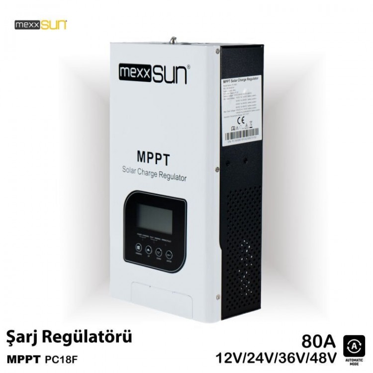 Mexxsun 12/24/48V 80A Mppt Şarj Regülatörü