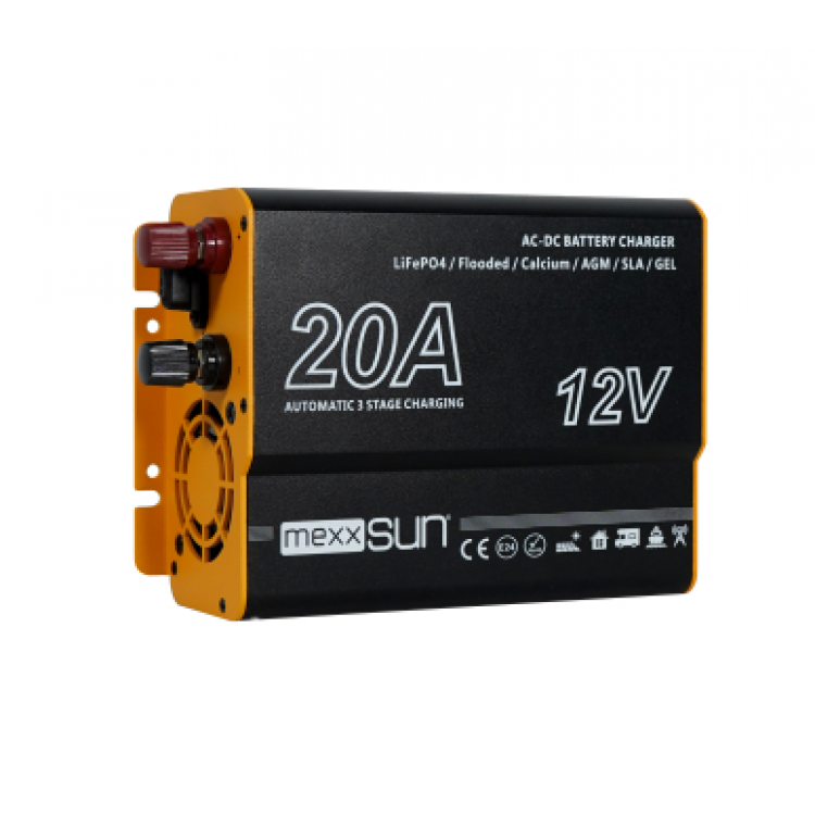 Mexxsun AC-DC Akü Şarj Cihazı 12V-20A