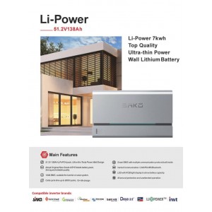 Sako Off-Grid Hibrit Paket 8 kW İnverter + 7 kWh Lityum Bataryalı