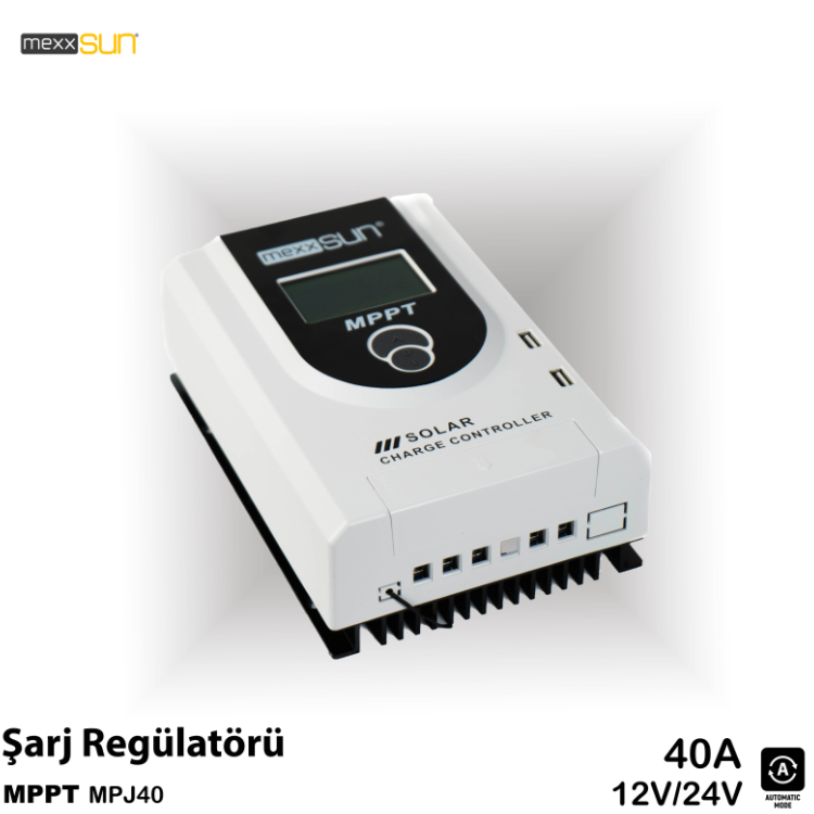 Mexxsun 12/24V 40A Mppt Solar Şarj Regülatörü