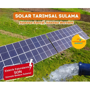 Yapı Solar 3 HP 2.2 KW 220 Volt Tarımsal Sulama Sistemi Paketi