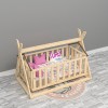 Organik Baby Doğal Ahşap Beşik Montessori